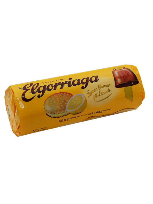 ELGORRIAGA LEMON FLAVOUR FILLED BISCUITS 180g 